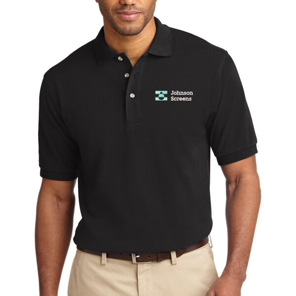 Port Authority® Heavyweight Cotton Pique Polo - Embroidered Logo Thumbnail