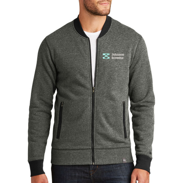 New Era® French Terry Baseball Full-Zip - Embroidered Logo Thumbnail