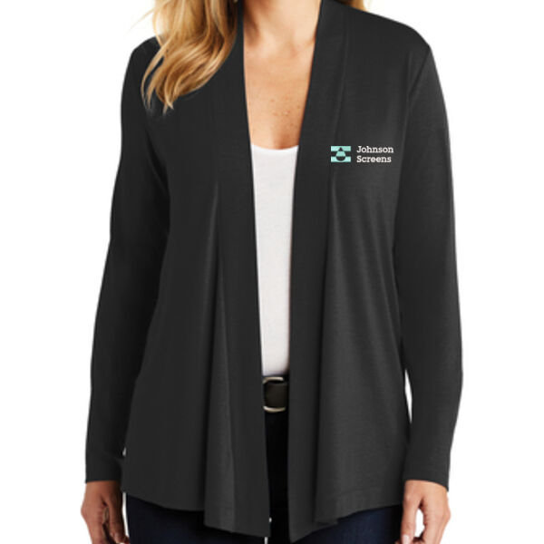 Port Authority Ladies Concept Open Cardigan - Embroidered Logo Thumbnail