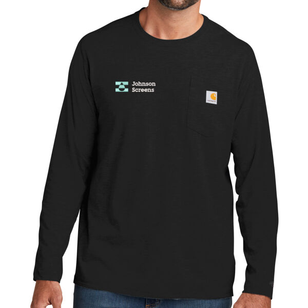 Carhartt Force® Long Sleeve Pocket T-Shirt - Embroidered Logo Thumbnail
