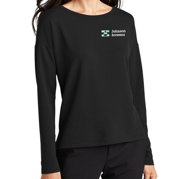 Mercer+Mettle® Women's Stretch Drop Shoulder Pullover - Embroidered Logo Thumbnail
