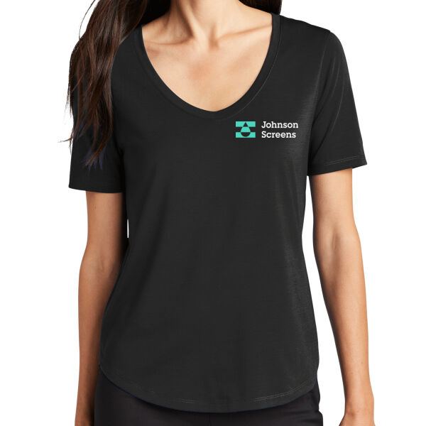 Mercer+Mettle® Women’s Stretch Jersey Relaxed Scoop - Printed Logo Thumbnail