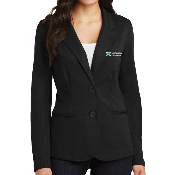 Port Authority Women's Knit Blazer - Embroidered Logo Thumbnail