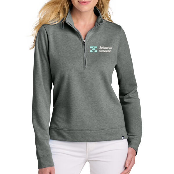 TravisMathew Women's Coveside 1/2-Zip - Embroidered Logo Thumbnail