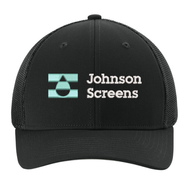 Sport-Tek Stretch-Tek Mesh Back Cap - Embroidered Logo Thumbnail