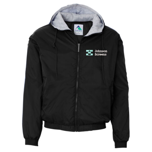 Augusta Sportswear Fleece Lined Hooded Jacket - Embroidered Logo Thumbnail