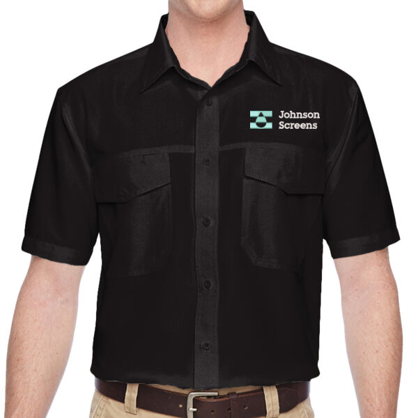 Harriton Key West Short Sleeve Performance Staff Shirt - Embroidered Logo Thumbnail