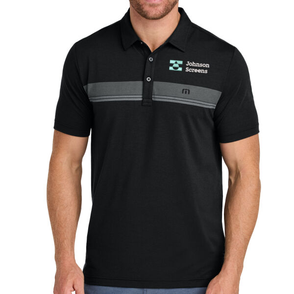 TravisMathew Glenview Stripe Polo - Embroidered Logo Thumbnail